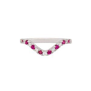 Madagascar Ruby and Natural Diamond Band in 14K Solid Gold
